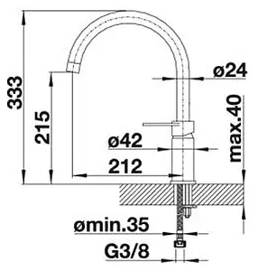 Смеситель для кухни Blanco Jeta жемчужный 520744, 2