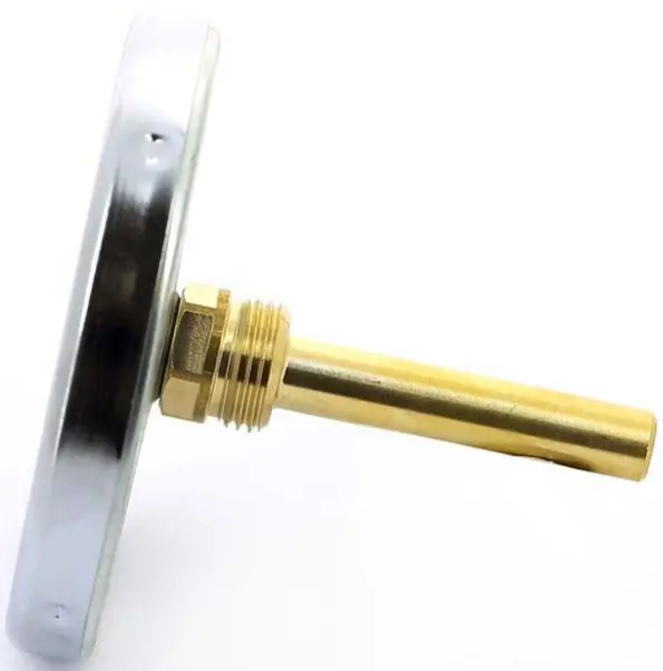 Термометр биметаллический Watts F+R801 100мм 120°С гильза 75мм ½&quot; 10006071, 2