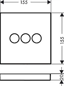 Вентиль переключающий на 3 потребителя Hansgrohe ShowerSelect хром 15764000, 2
