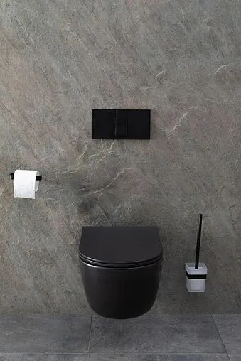 Унитаз подвесной безободковый Allen Brau Priority черный матовый 4.31002.31