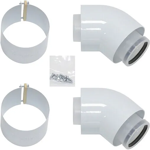 Колено для дымохода Ø 60/100мм ∠ 45° (PP) для конденсационных котлов Vaillant 303911