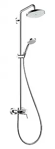 Душевая система со смесителем для душа Hansgrohe Croma 220 1jet хром 27222000 Душевая система со смесителем для душа Hansgrohe Croma 220 1jet хром 27222000, 1