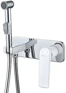 Гигиенический душ со смесителем Lemark Allegro хром/белый LM5919CW Гигиенический душ со смесителем Lemark Allegro хром/белый LM5919CW, 1