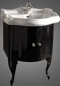 Тумба под умывальник напольная Kerasan Retro 69 чёрный 7361K1 Тумба под умывальник напольная Kerasan Retro 69 чёрный 7361K1, 1