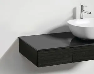 Тумба под умывальник подвесная VitrA Origin 90 R тёмный вяз 65676 Тумба под умывальник подвесная VitrA Origin 90 R тёмный вяз 65676, 3