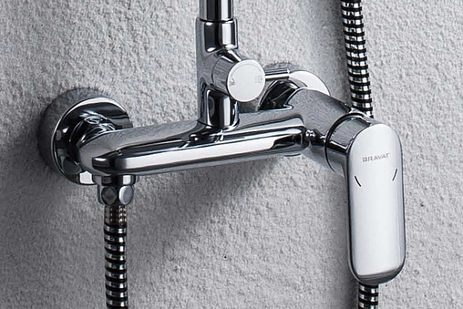 Душевая система со смесителем для душа Bravat Opal хром F9125183CP-A4-RUS