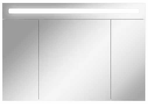 Шкаф-зеркало Домино Аврора 105 белый DV8013HZ
