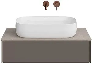 Тумба-умывальник подвесная Kerama Marazzi Magica 90 вечерний серый матовый MA.90.1\EGR.M+MA.wb.65+, 3