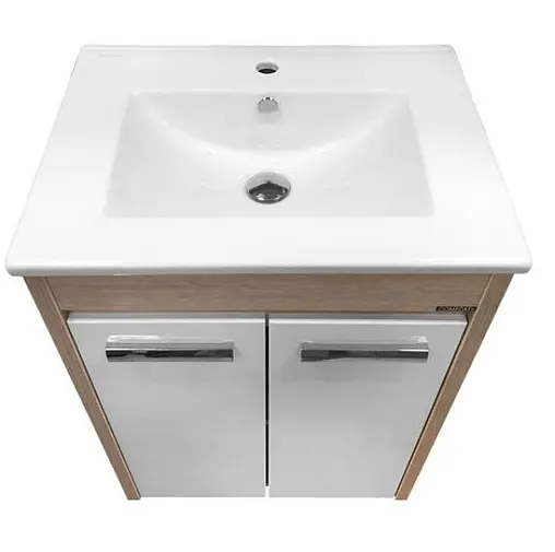 Тумба-умывальник напольная Comforty Тулуза 60Д белый/сосна лоредо 00003129012CF