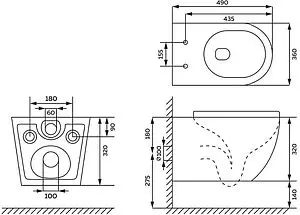 Комплект 6 в 1 Toni Arti Russi TA-01+TA-1900+TA-0050 с кнопкой Freto хром матовый Комплект 6 в 1 Toni Arti Russi TA-01+TA-1900+TA-0050 с кнопкой Freto хром матовый, 3