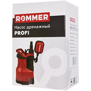 Насос дренажный Q=9м³/ч H=8м Rommer PROFI RDP-0003-100400 Насос дренажный Q=9м³/ч H=8м Rommer PROFI RDP-0003-100400, 4