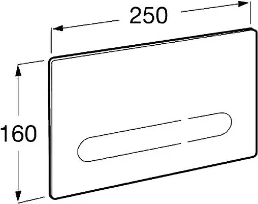Клавиша смыва для унитаза сенсорная Roca EP-1 (компактная версия) 890103008 стекло/черный