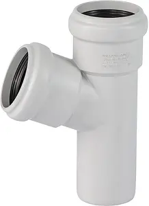 Тройник внутренний бесшумный D=58x58мм Угол 67° Ostendorf Skolan Safe SKEA 332300, 1