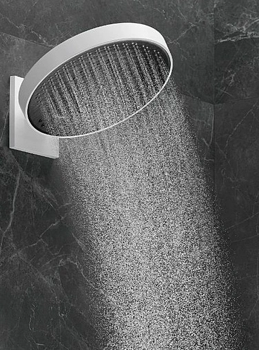 Лейка верхнего душа с настенным креплением Hansgrohe Rainfinity 360 3jet матовый белый матовый/графит 26234700