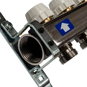 Группа коллекторная с расходомерами 9 отводов 1&quot;в/в x ¾&quot;ек Stout SMS-0927-000009, 5