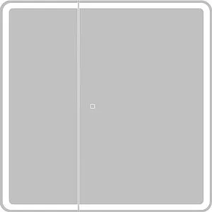 Шкаф-зеркало BelBagno 80x80 белый SPC-MAR-800/800-2A-LED-TCH, 1