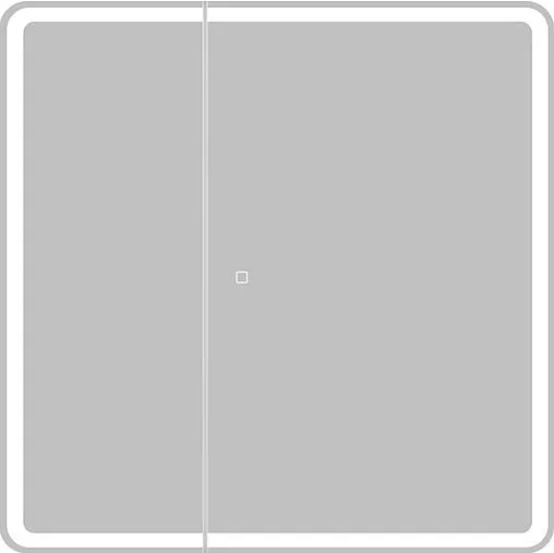 Шкаф-зеркало BelBagno 80x80 белый SPC-MAR-800/800-2A-LED-TCH