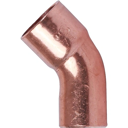 Отвод пайка однораструбный 18мм угол 45° Sanha 5040 1504018