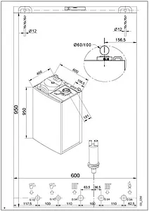 Настенный конденсационный газовый котел двухконтурный турбированный 33кВт Baxi NUVOLA DUO-TEC+ 33 GA 7219555-- Настенный конденсационный газовый котел двухконтурный турбированный 33кВт Baxi NUVOLA DUO-TEC+ 33 GA 7219555--, 3