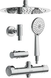 Душевая система с термостатом для душа Cersanit Odra хром 63069 Душевая система с термостатом для душа Cersanit Odra хром 63069, 4