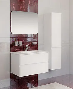 Шкаф-пенал подвесной с бельевой корзиной Am.Pm Bliss D 34 R белый глянец M55CHR0341WG, 4