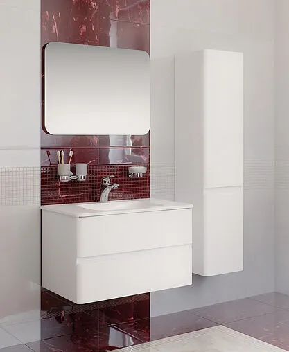 Шкаф-пенал подвесной с бельевой корзиной Am.Pm Bliss D 34 R белый глянец M55CHR0341WG