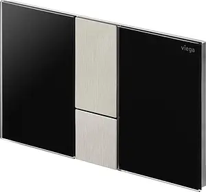 Клавиша смыва для унитаза Viega Prevista Visign for Style 24 8614.1 773328 кнопки/нержавеющая сталь, панель/черный глянцевый Клавиша смыва для унитаза Viega Prevista Visign for Style 24 8614.1 773328 кнопки/нержавеющая сталь, панель/черный глянцевый, 4