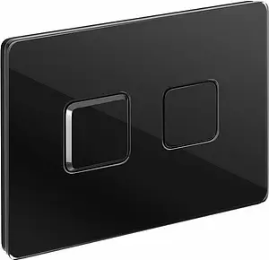 Клавиша смыва для унитаза Cersanit Accento Square 63529 черный глянцевый, 3