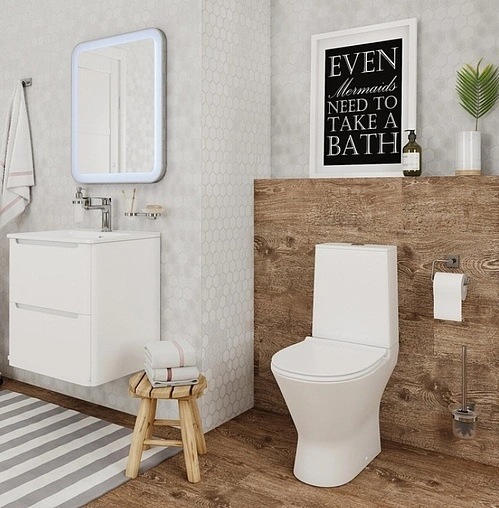 Унитаз-компакт безободковый IDDIS Edifice Rimless белый EDIRDSEi24