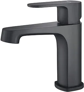Смеситель для раковины Aquatek Оберон чёрный матовый AQ1210MB, 1