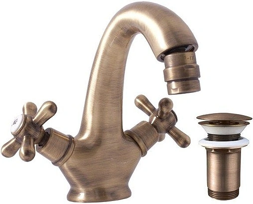 Смеситель для биде Rav Slezak Morava retro бронза MK143.5SM