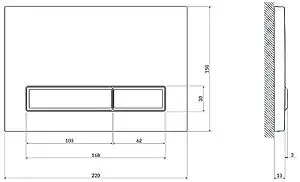 Комплект 6 в 1 Cersanit City CO DPL EO slim 64276 с кнопкой Blick белый глянцевый Комплект 6 в 1 Cersanit City CO DPL EO slim 64276 с кнопкой Blick белый глянцевый, 4