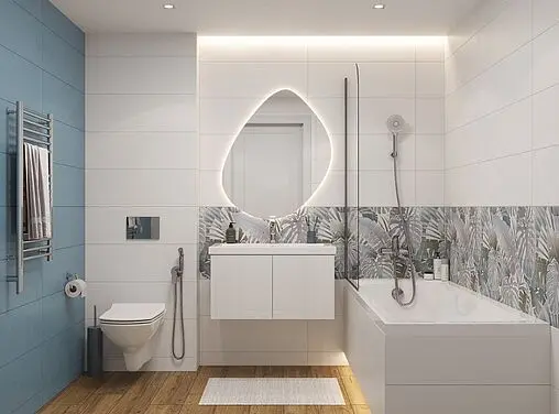 Комплект 6 в 1 Cersanit City CO DPL EO slim 64440 с кнопкой Blick хром матовый