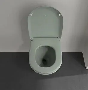 Унитаз подвесной безободковый Villeroy&Boch Antao CeramicPlus утренний зеленый) 4674T0R8, 4
