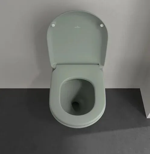 Унитаз подвесной безободковый Villeroy&amp;Boch Antao CeramicPlus утренний зеленый) 4674T0R8
