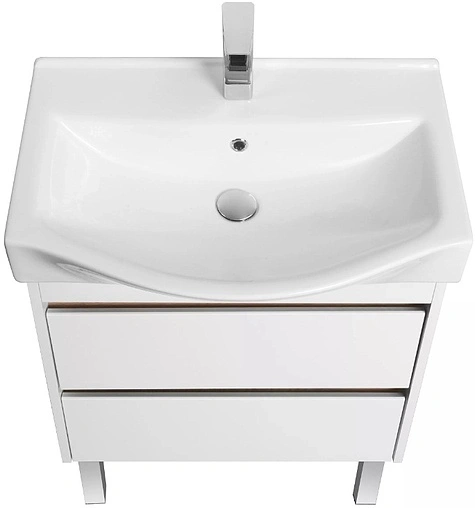 Тумба-умывальник Aquaton Нортон 65 белый глянец 1A2488K0NT010