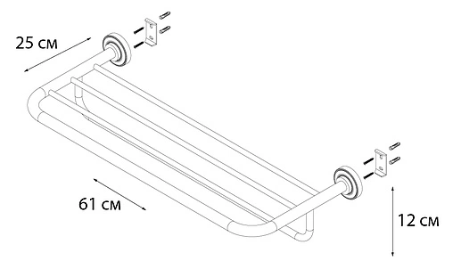 Полка для полотенец Fixsen Antik FX-61115