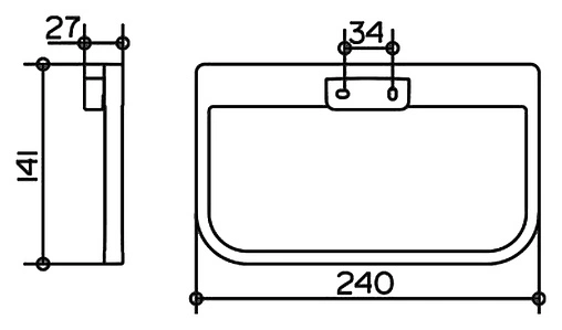 Полотенцедержатель Keuco Collection Moll хром 12721010000
