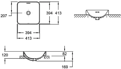 Раковина Jacob Delafon Vox 41 белый E2661-0