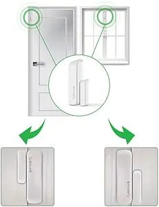 Датчик открытия дверей и окон Salus SMART HOME белый SW600 Датчик открытия дверей и окон Salus SMART HOME белый SW600, 3