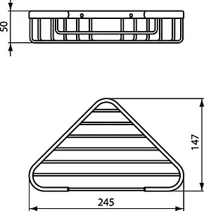 Полка Ideal Standard IOM хром A9105AA, 2