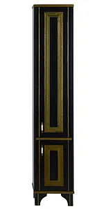 Шкаф-пенал напольный Aquanet Валенса чёрный/золото 180044 Шкаф-пенал напольный Aquanet Валенса чёрный/золото 180044, 2