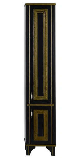 Шкаф-пенал напольный Aquanet Валенса чёрный/золото 180044 Шкаф-пенал напольный Aquanet Валенса чёрный/золото 180044