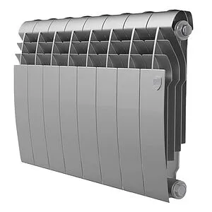 Радиатор биметаллический 8 секций Royal Thermo Biliner B 350 Silver Satin RTBS335008 Радиатор биметаллический 8 секций Royal Thermo Biliner B 350 Silver Satin RTBS335008, 1