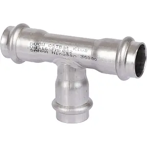 Тройник пресс соединительный 22мм Sanha NiroSan 9130 6913022, 4