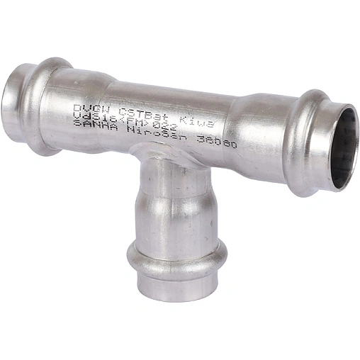 Тройник пресс соединительный 22мм Sanha NiroSan 9130 6913022