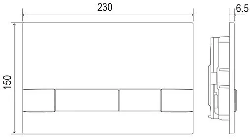 Инсталляция для подвесного унитаза Set 3 в 1 Lemark Peneda+Bit 9880314 с кнопкой хром матовый