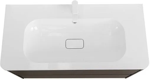 Тумба-умывальник подвесная Cezares Relax 80 оружейная сталь RELAX-800-2C-SO-GM+CZR-800/480-LV-MR-NV