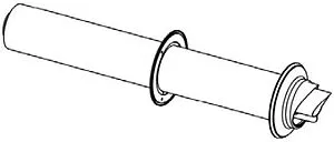 Коаксиальная труба Ø 60/100мм L=680мм с наконечником для конденсационных котлов Protherm 0020219520, 1