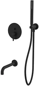 Смеситель для ванны скрытого монтажа WHITECROSS Y black чёрный матовый YSET06BL Смеситель для ванны скрытого монтажа WHITECROSS Y black чёрный матовый YSET06BL, 1